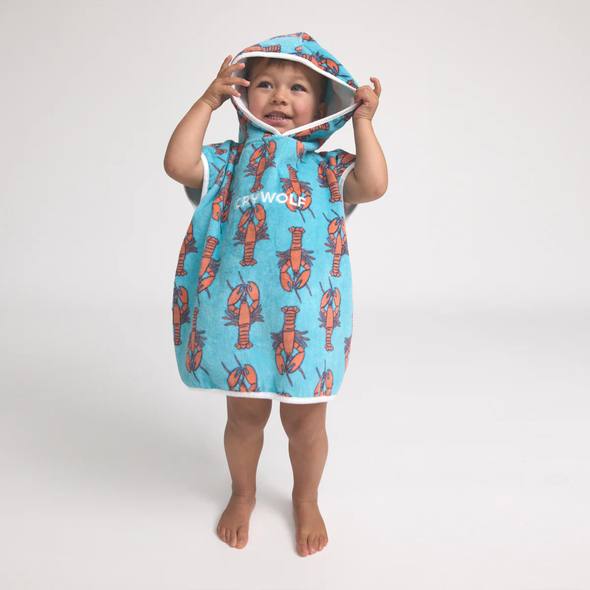 BABY HOODED TOWEL Little Lobsters - Image 5