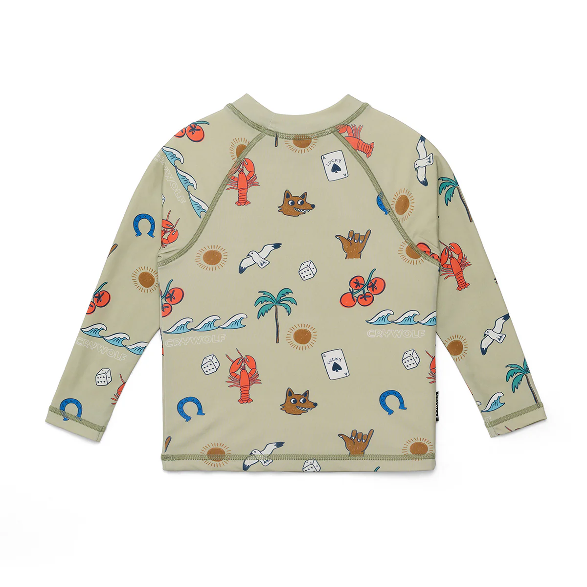 BABY RASH VEST Lucky Days Sage - Image 3