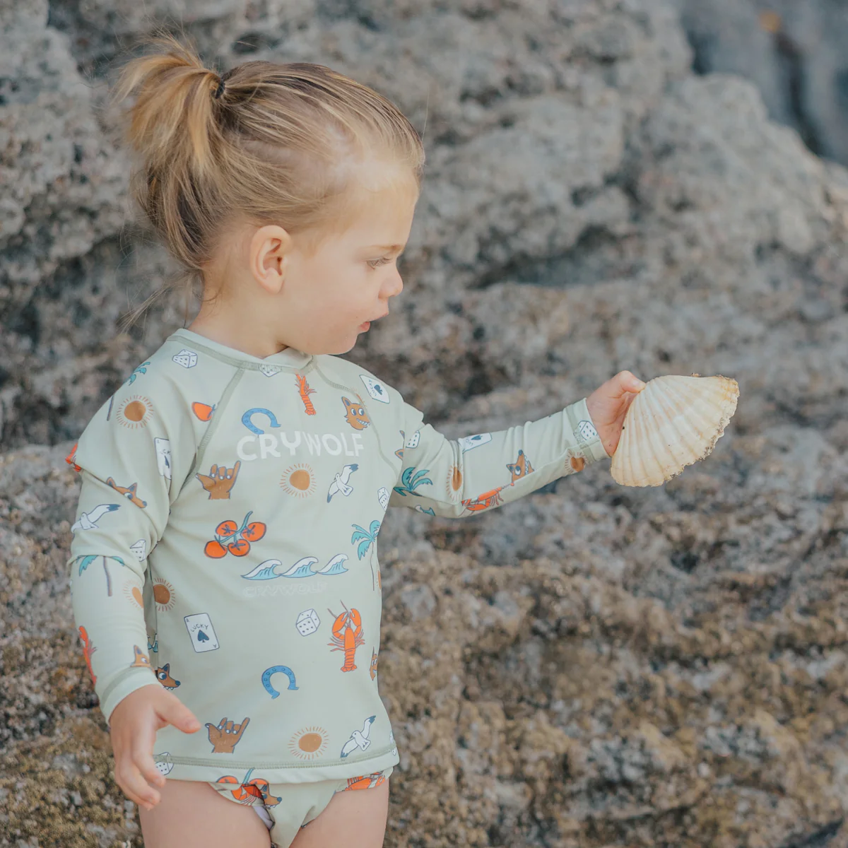 BABY RASH VEST Lucky Days Sage - Image 4