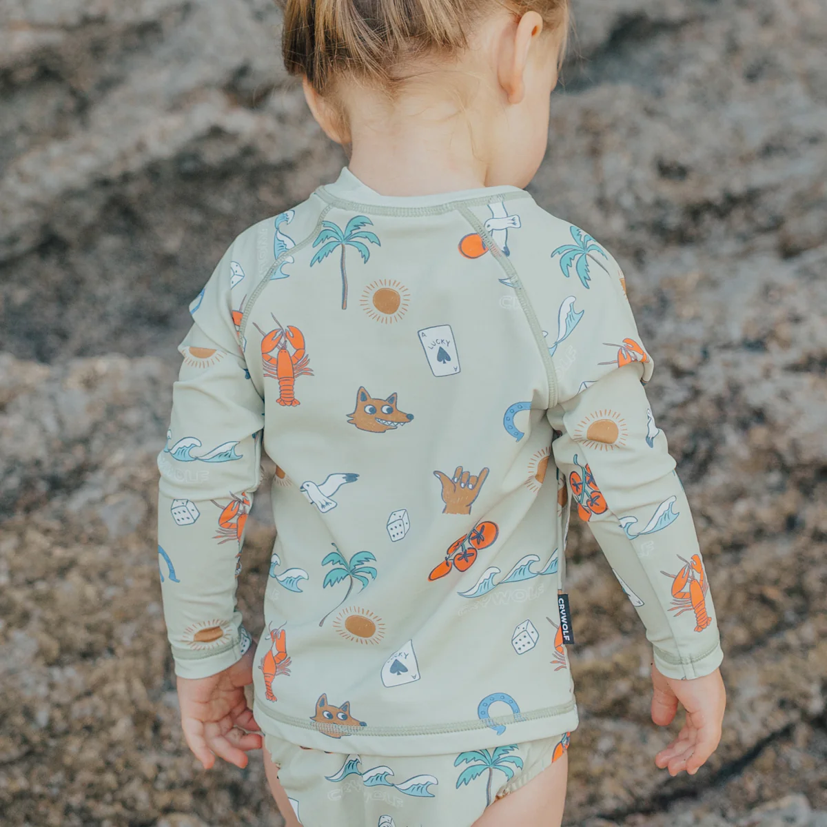 BABY RASH VEST Lucky Days Sage - Image 6