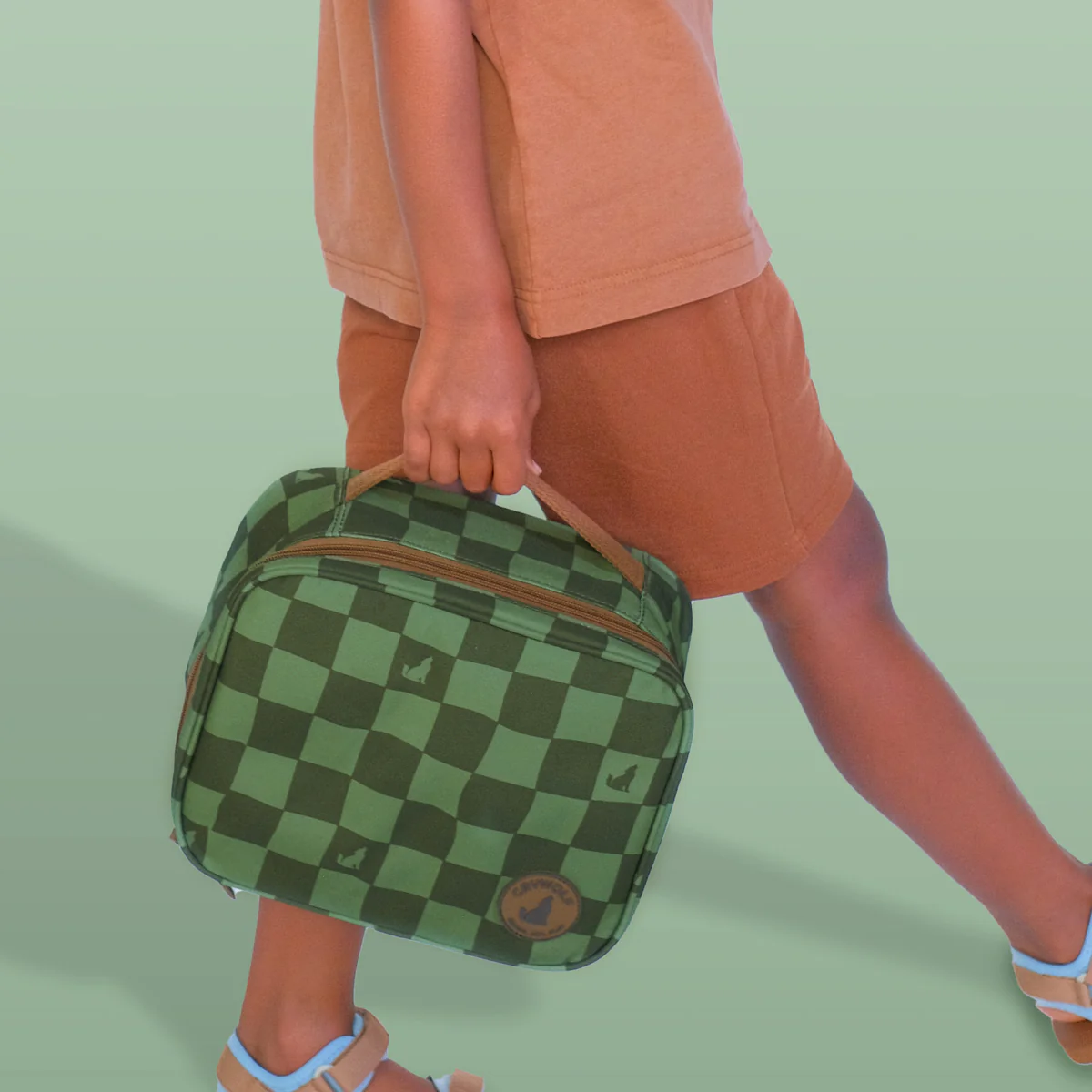 EVERYDAY LUNCH BAG Green Check - Image 5