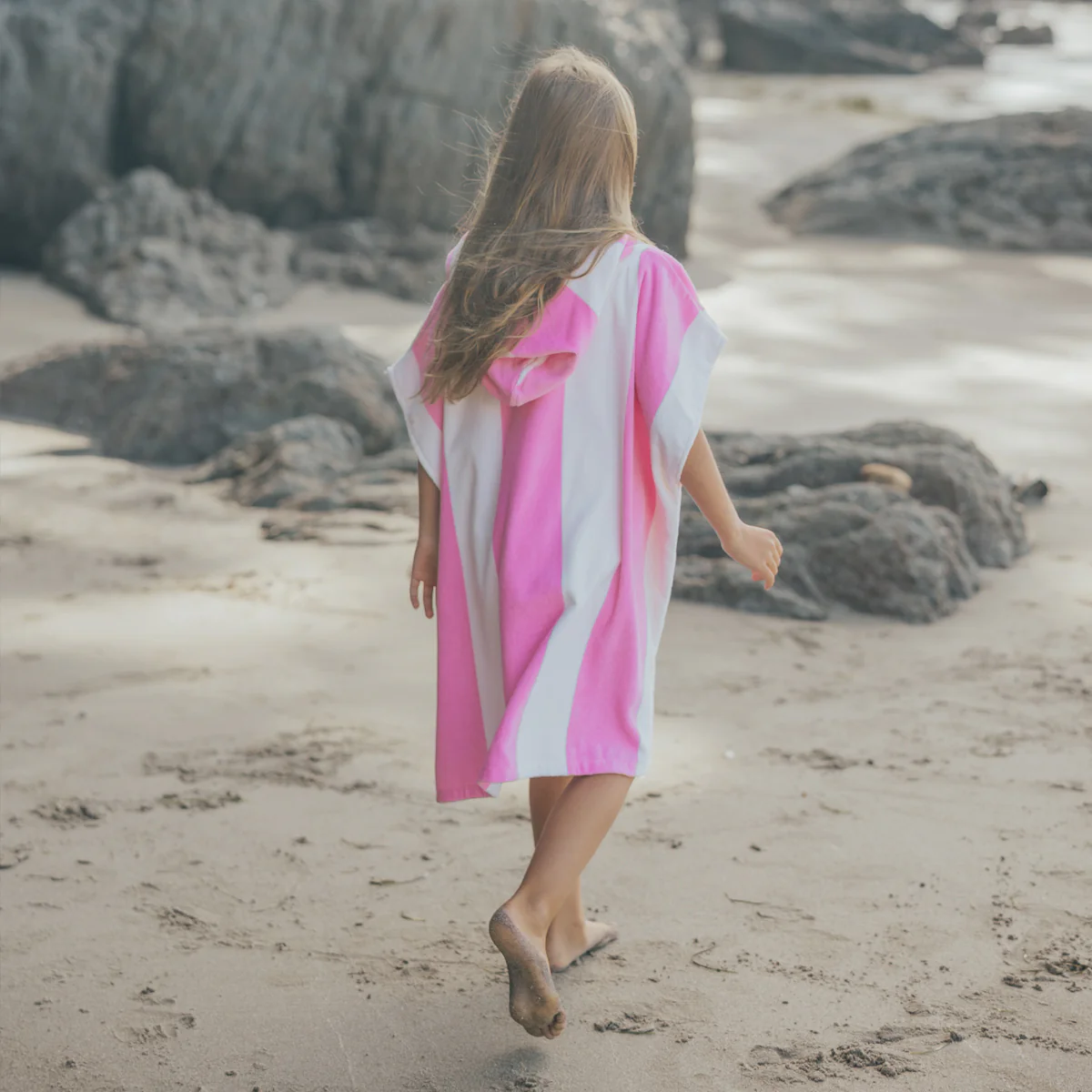 HOODED TOWEL Candy Stripe - Image 4