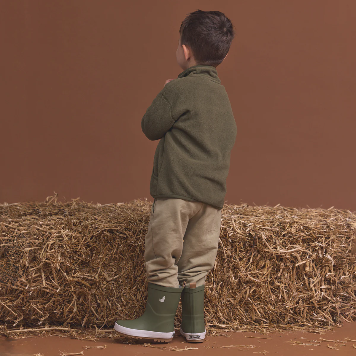 LIGHTWEIGHT FLEECE Olive - Image 4