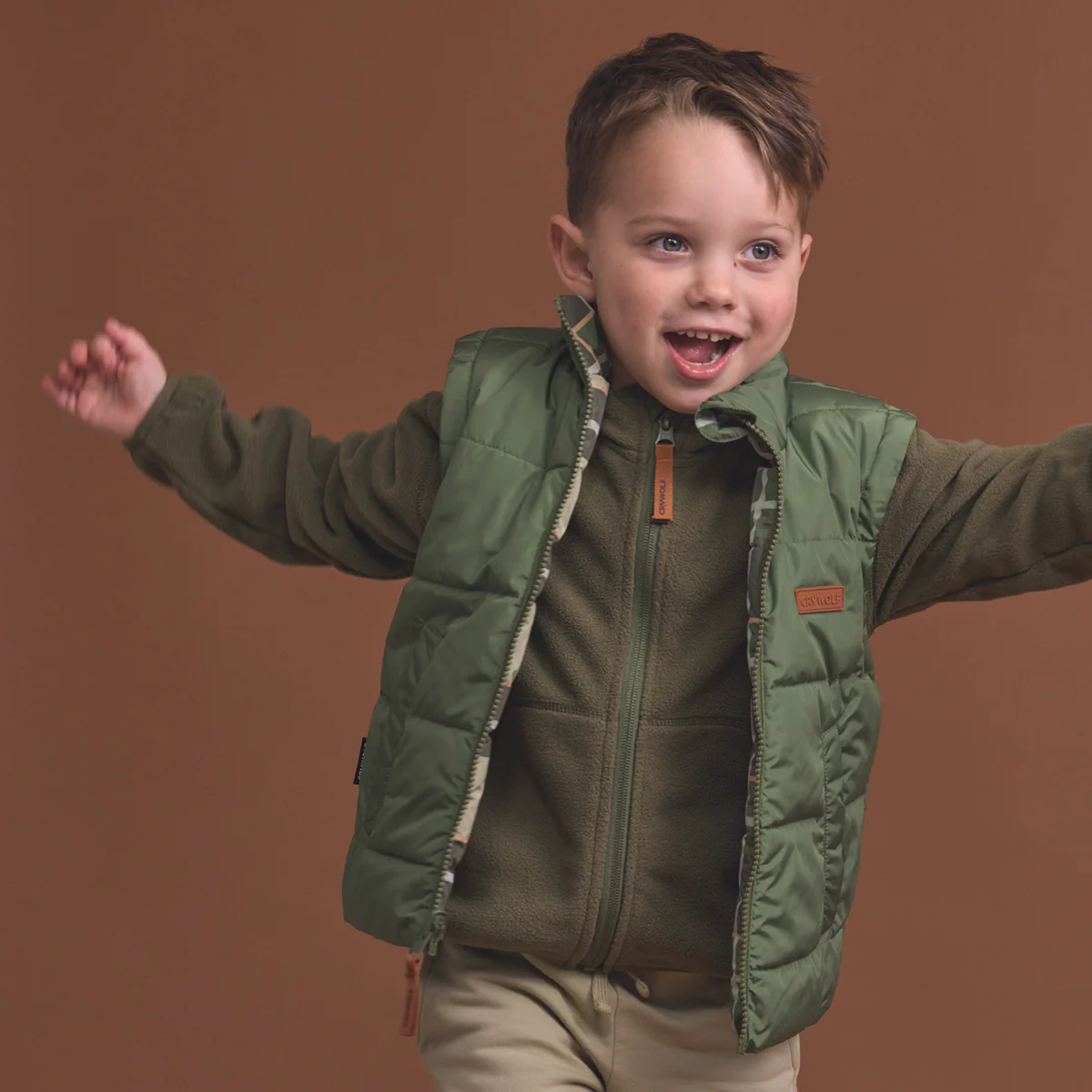 LIGHTWEIGHT FLEECE Olive - Image 6