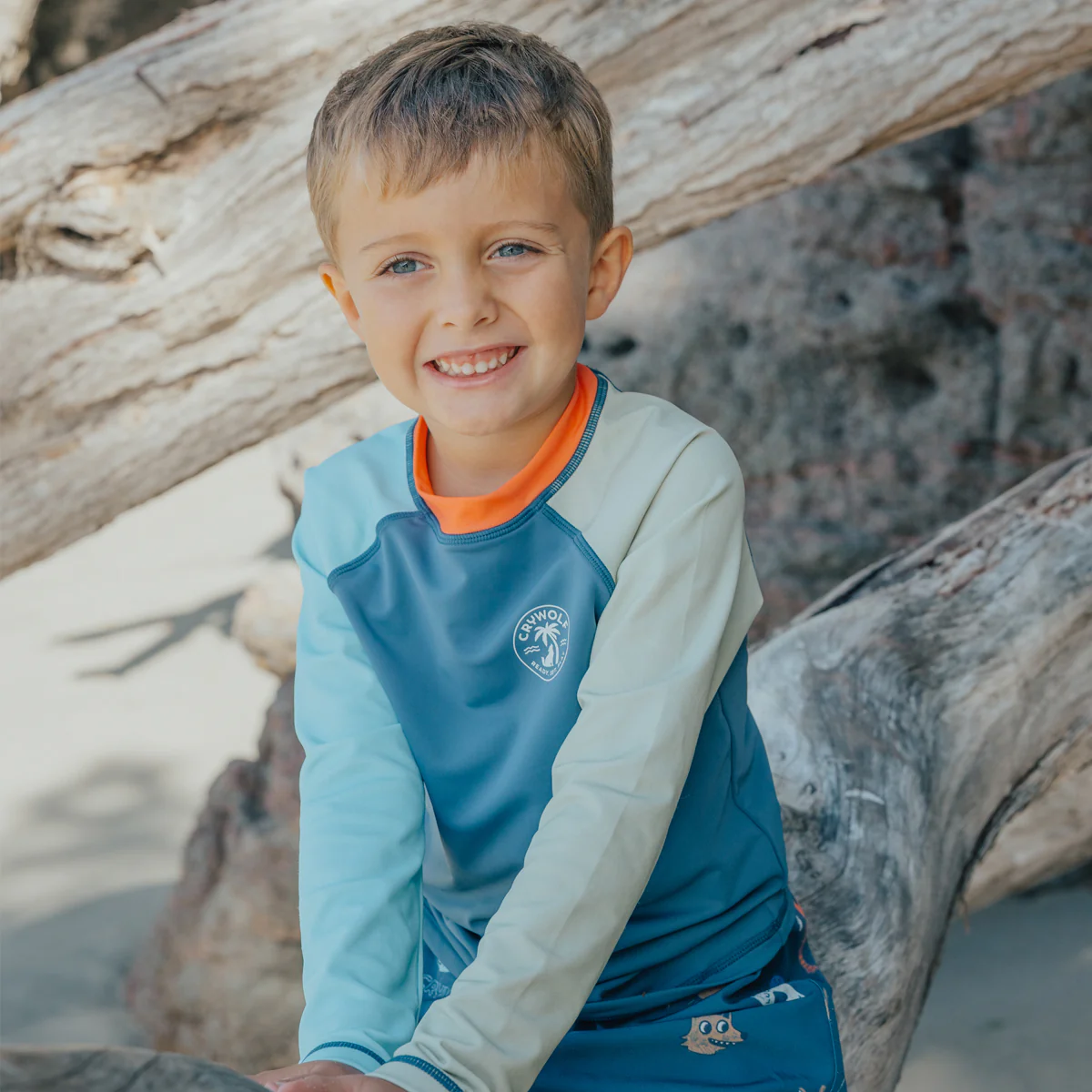 LONG SLEEVE RASH VEST Ocean Colourblock - Image 5