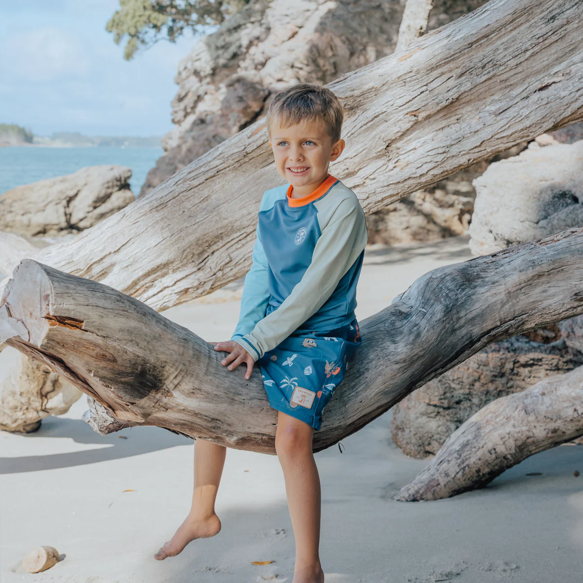 LONG SLEEVE RASH VEST Ocean Colourblock - Image 6