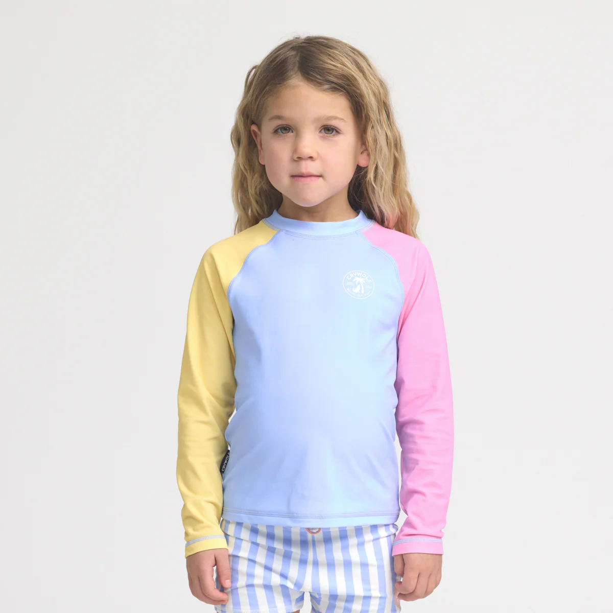 LONG SLEEVE RASH VEST Pop Colourblock - Image 2