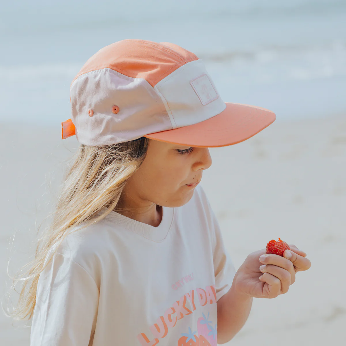 LUCKY CAP Coral Colourblock - Image 4