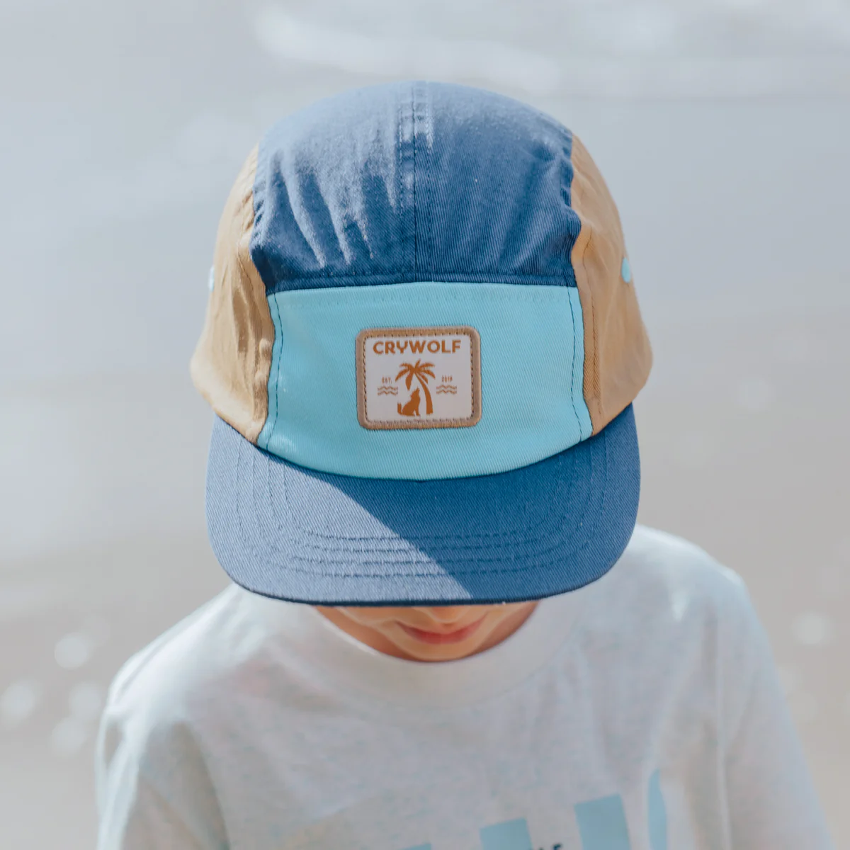 LUCKY CAP Navy Colourblock - Image 2