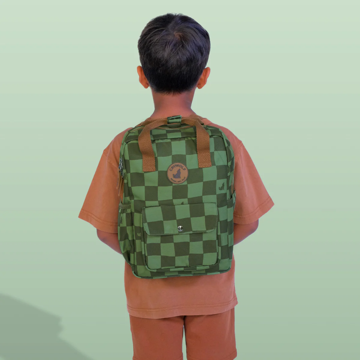 MINI BACKPACK Green Check - Image 6