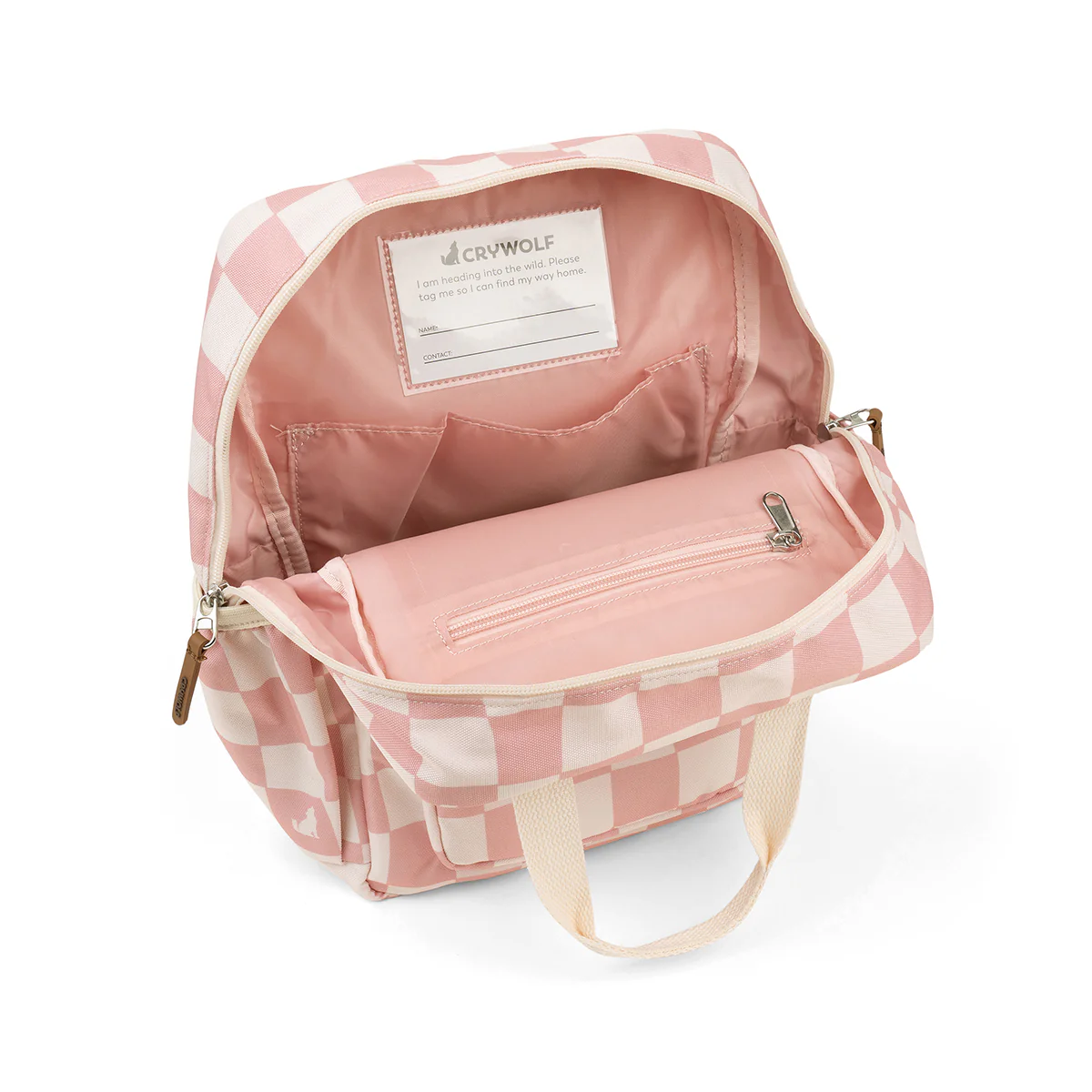 MINI BACKPACK Pink Check - Image 4