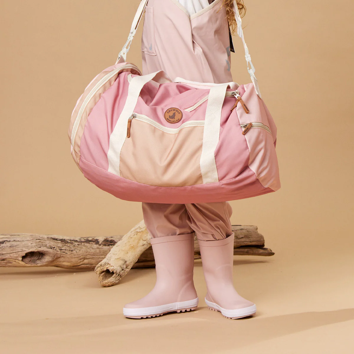 PACKABLE DUFFEL Blush Colourblock - Image 4