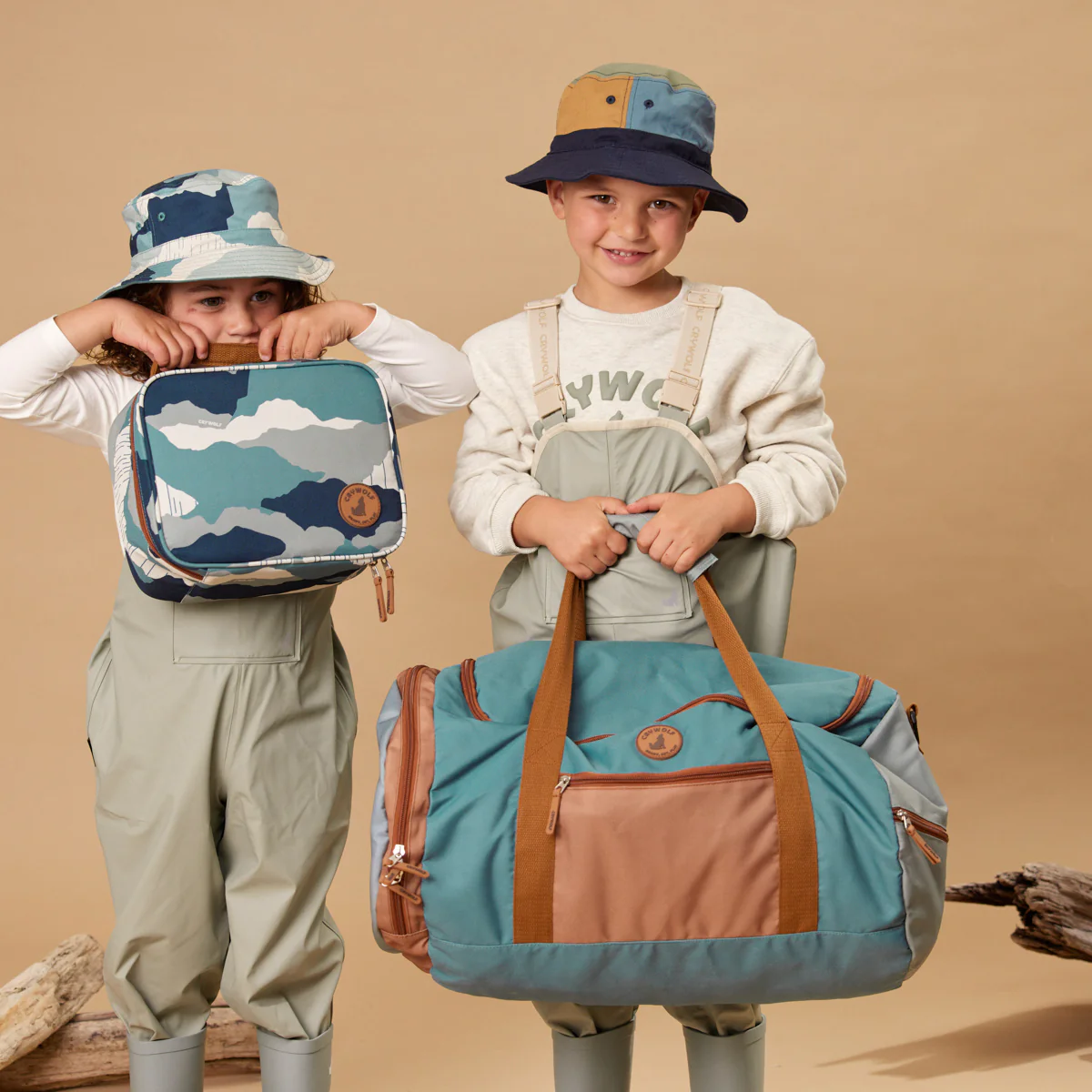 PACKABLE DUFFEL Moss Colourblock - Image 3