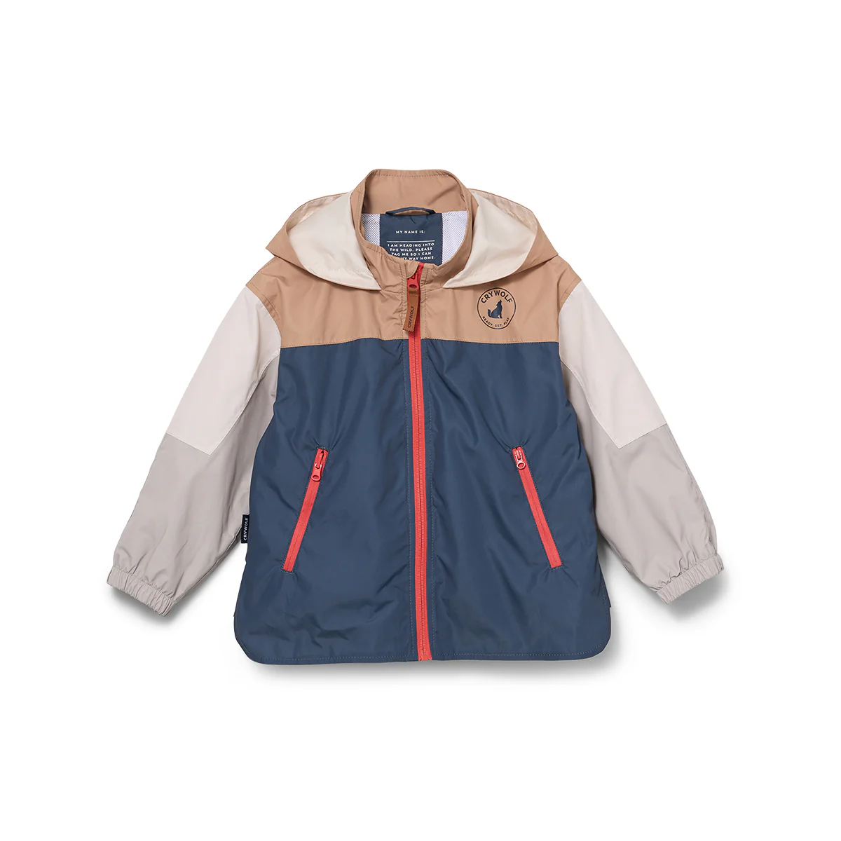PACKABLE JACKET Ash Colourblock