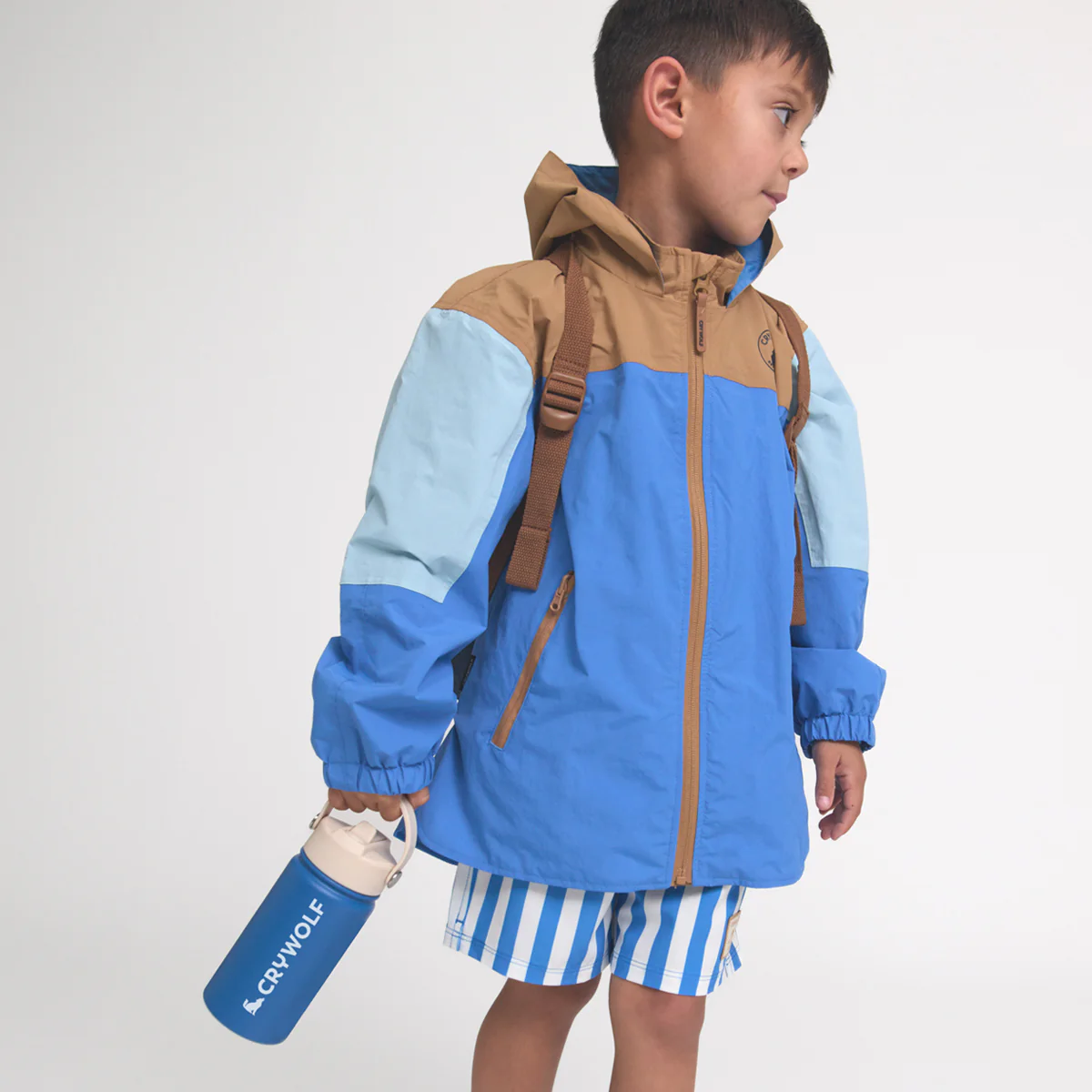 PACKABLE JACKET Ocean Colourblock - Image 6