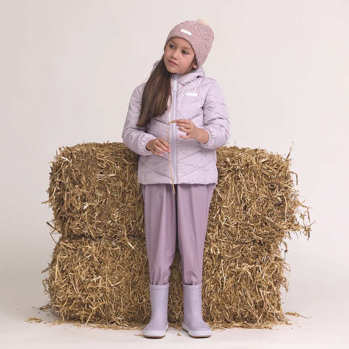 POM POM BEANIE Heather Speckle - Image 3