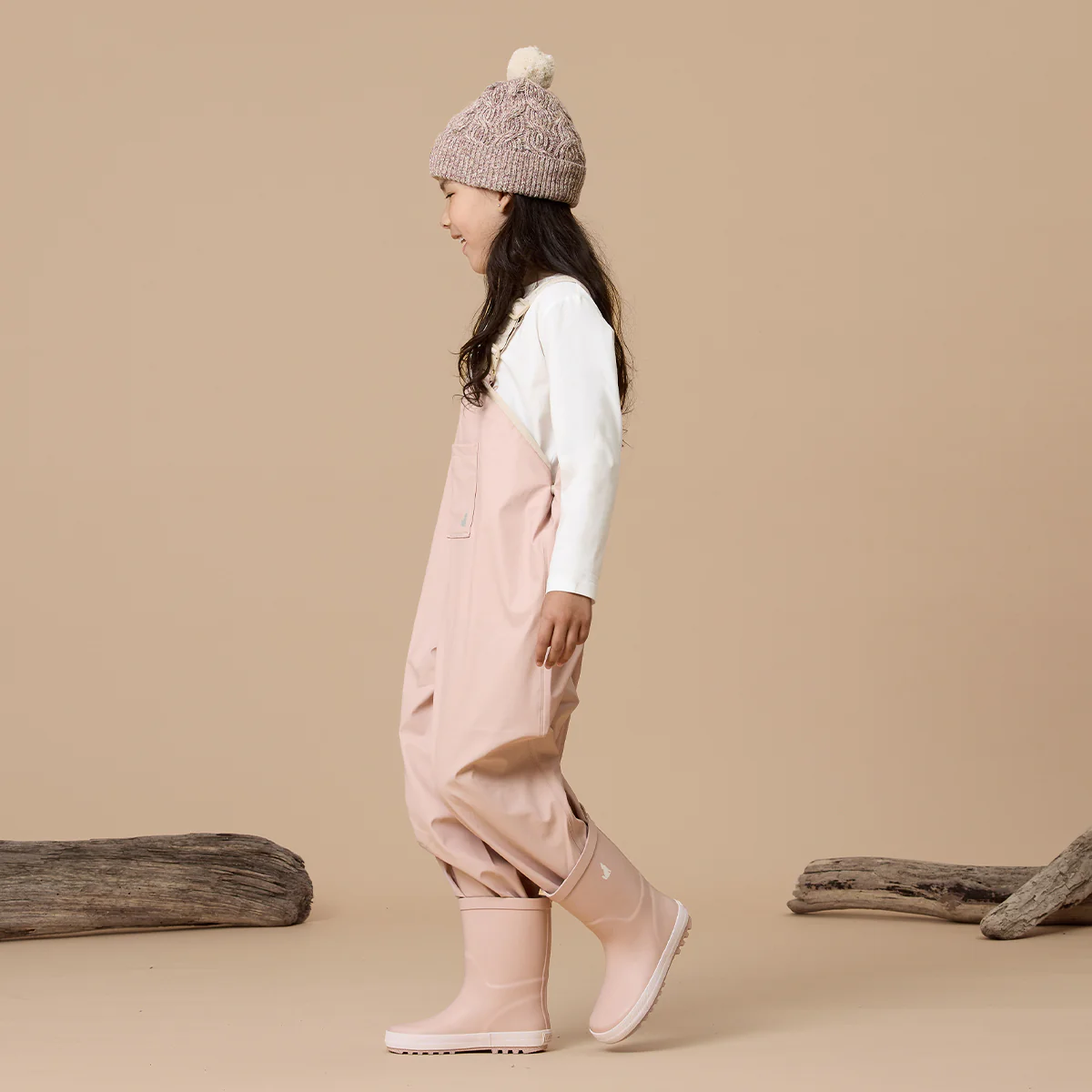 RAIN OVERALLS Dusty Pink - Image 6