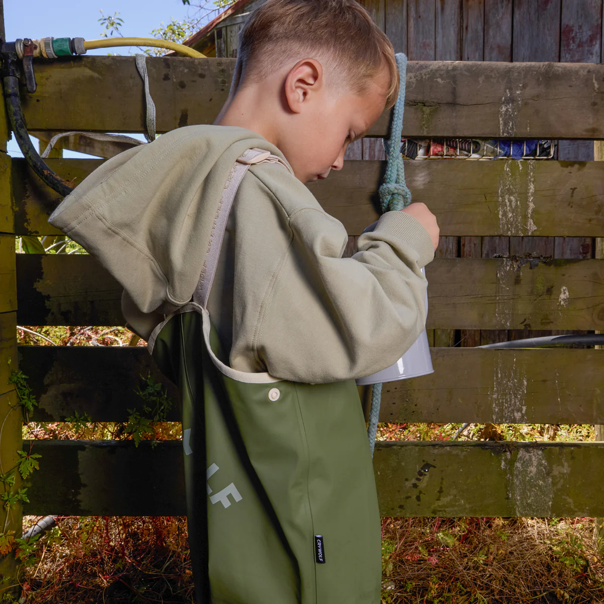 RAIN OVERALLS Olive - Image 7