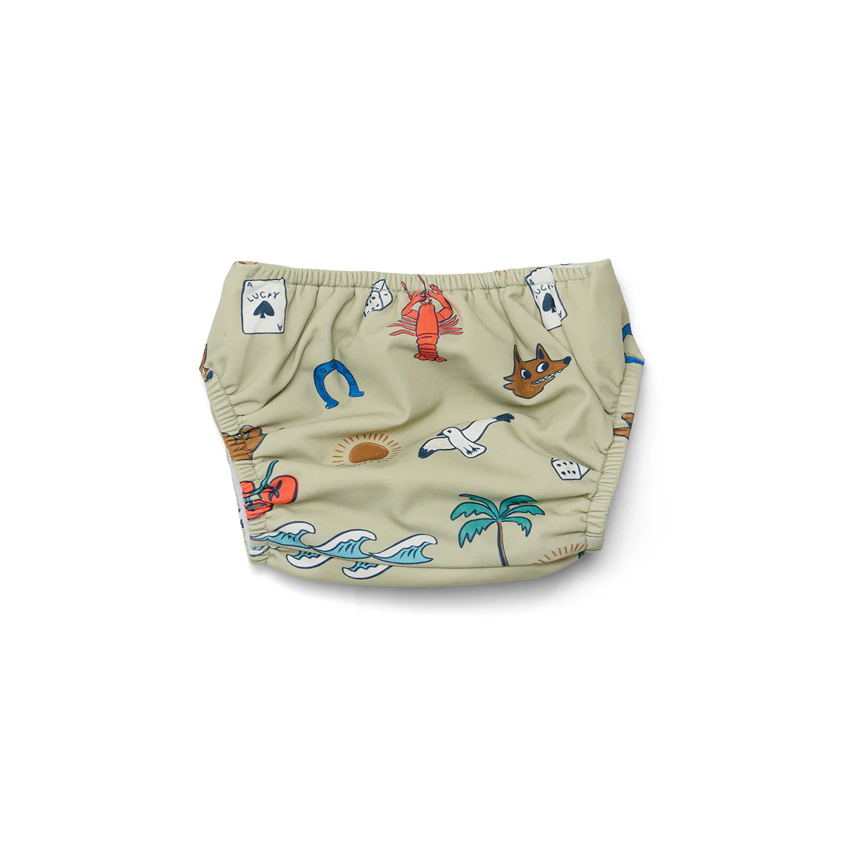 REUSABLE SWIM NAPPY Lucky Days Sage - Image 3