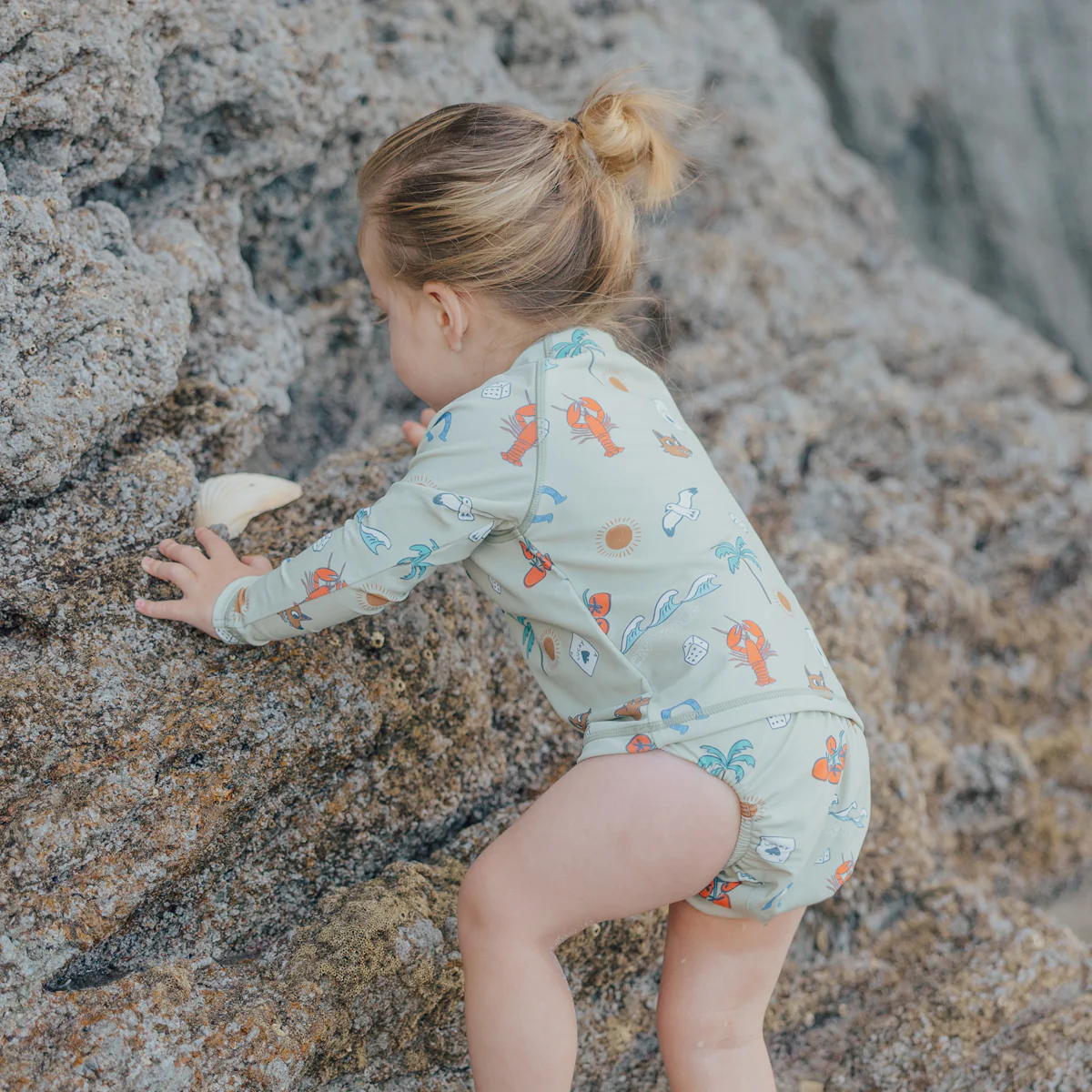 REUSABLE SWIM NAPPY Lucky Days Sage - Image 5
