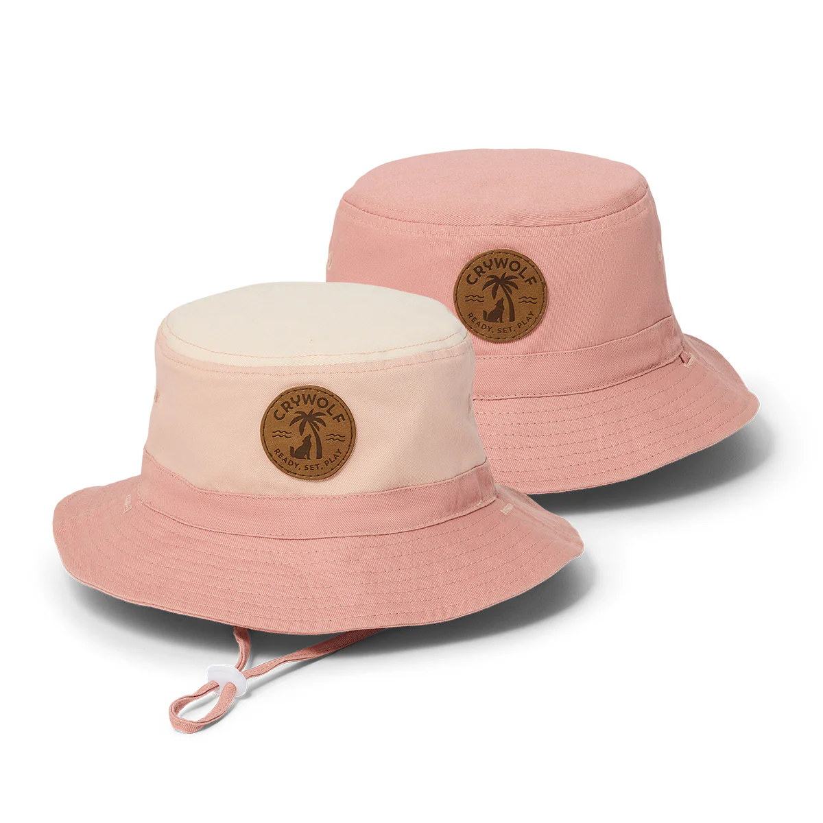 REVERSIBLE BUCKET HAT Blush Colourblock - Image 3