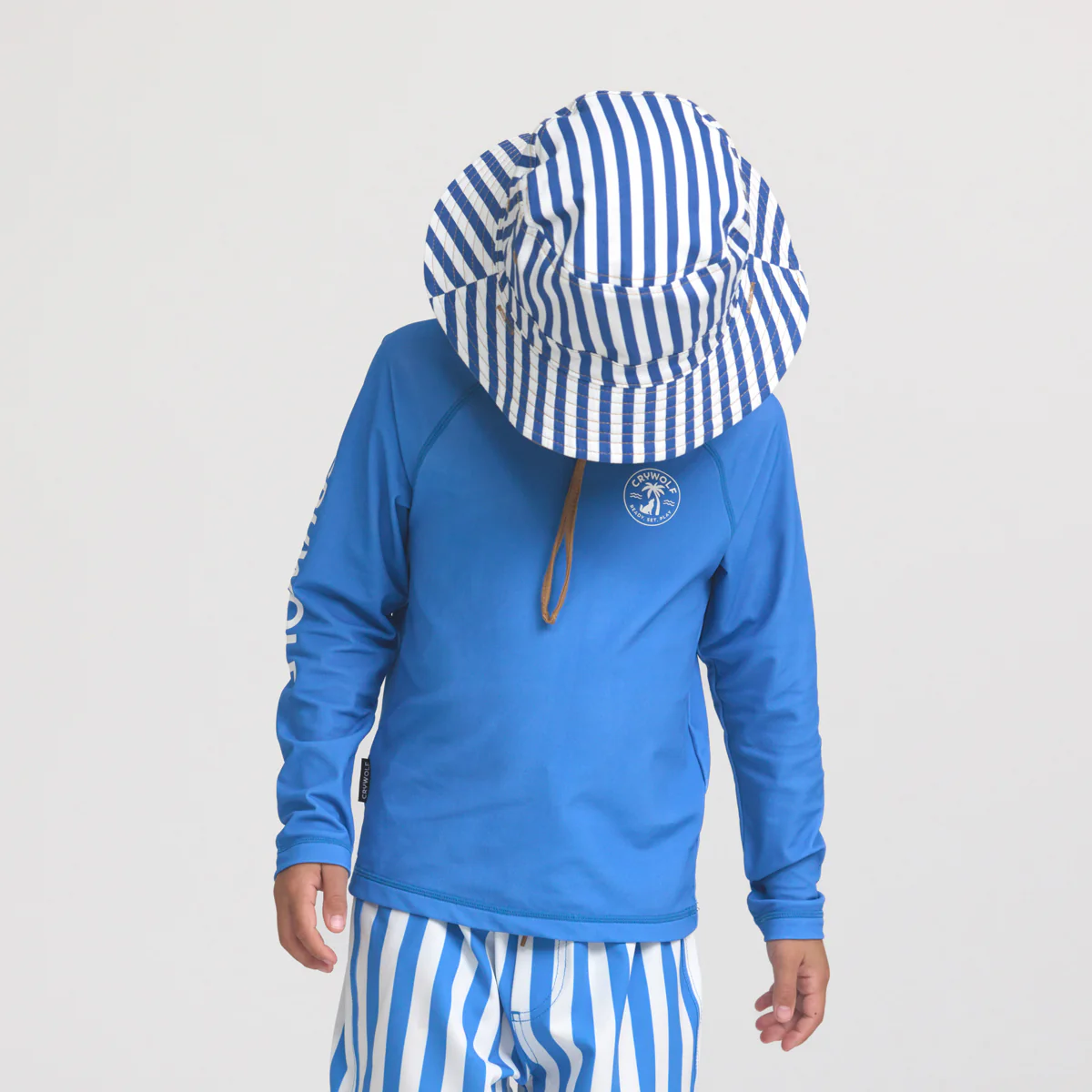REVERSIBLE BUCKET HAT Deep Sea Stripe - Image 5
