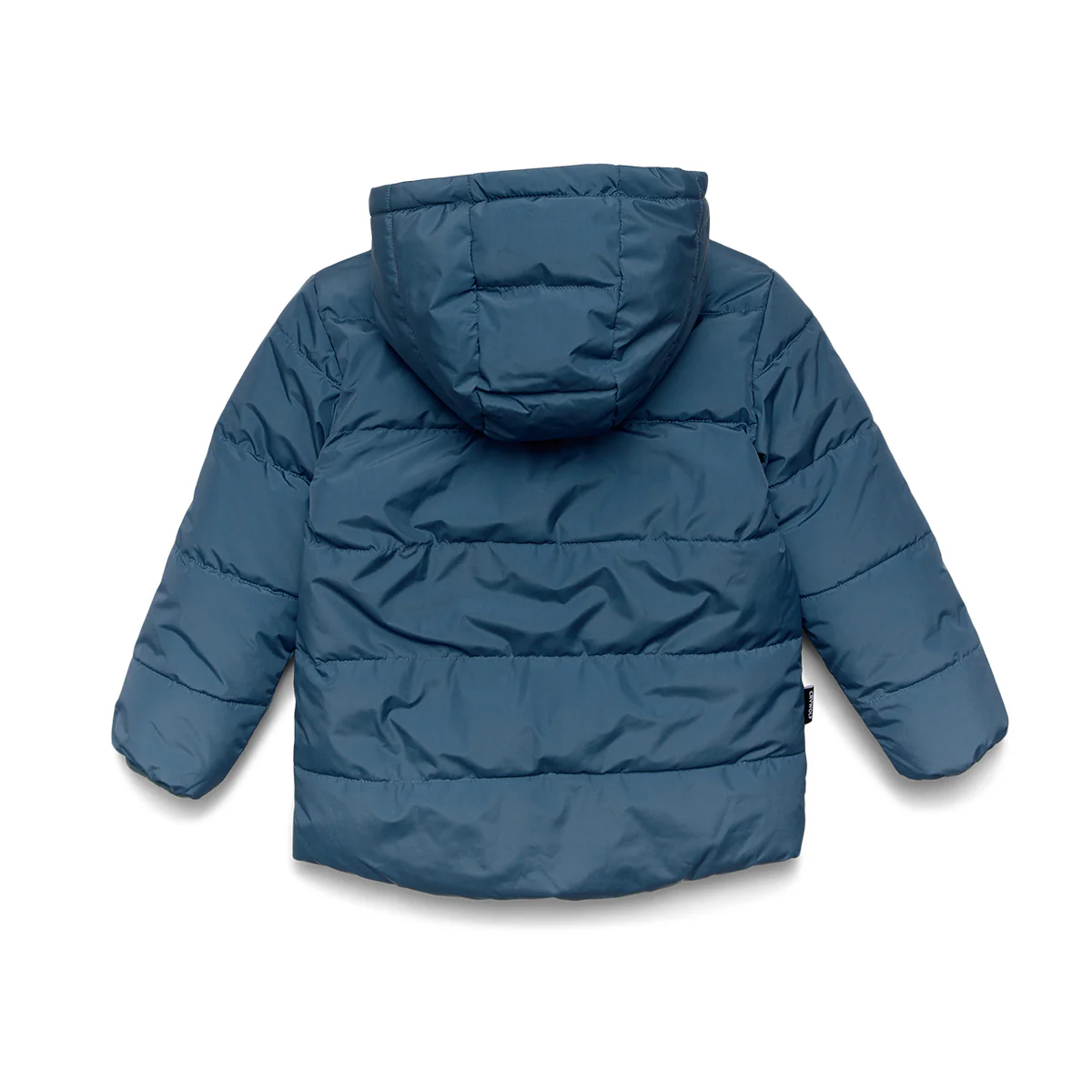 REVERSIBLE ECO-PUFFER Blue Plaid - Image 4