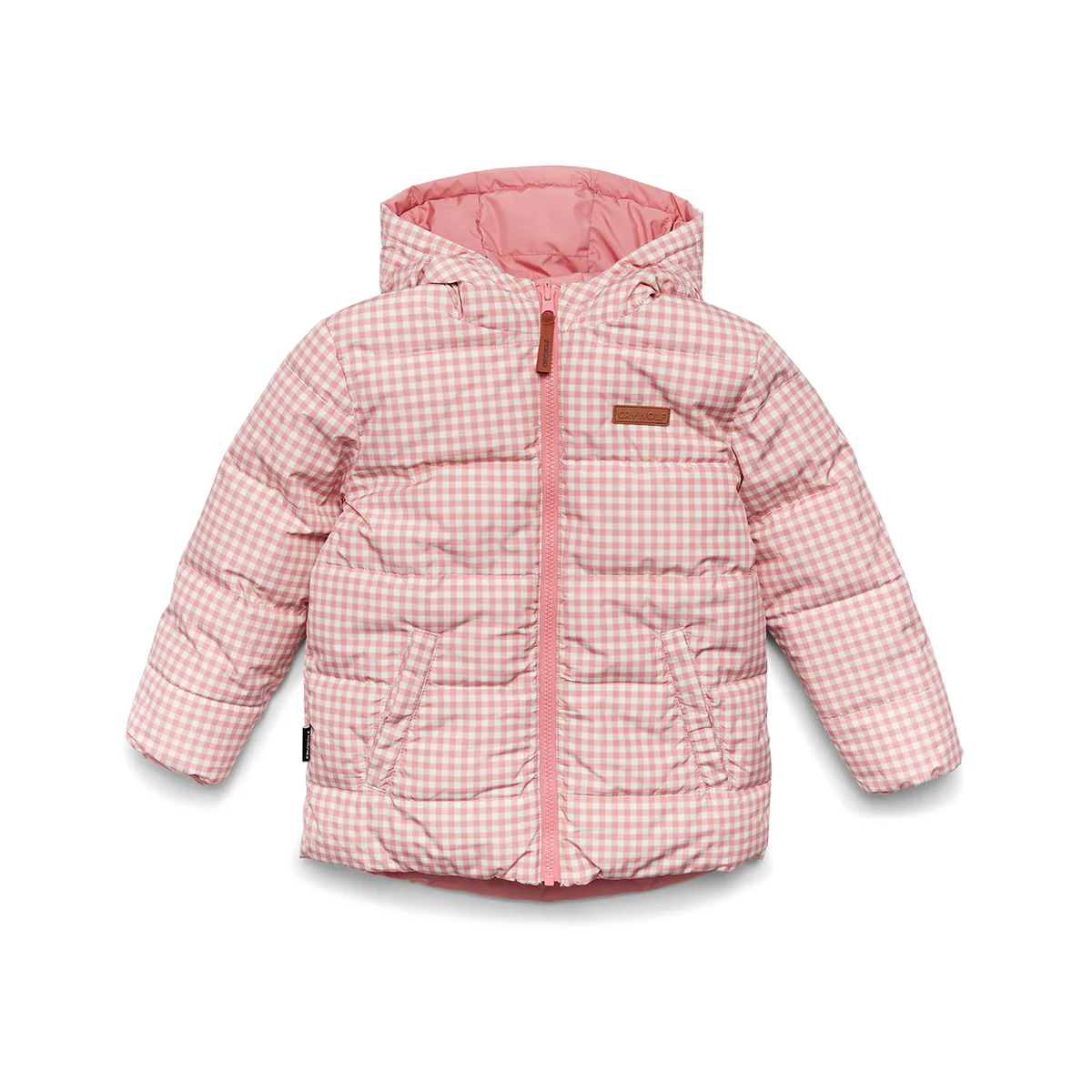 REVERSIBLE ECO-PUFFER Rose Gingham - Image 3