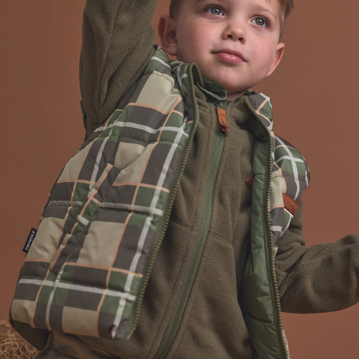 REVERSIBLE ECO-VEST Field Plaid - Image 9