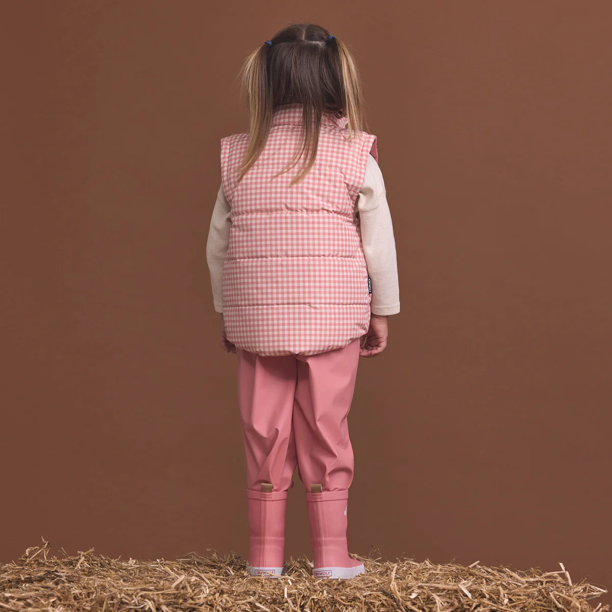 REVERSIBLE ECO-VEST Rose Gingham - Image 8