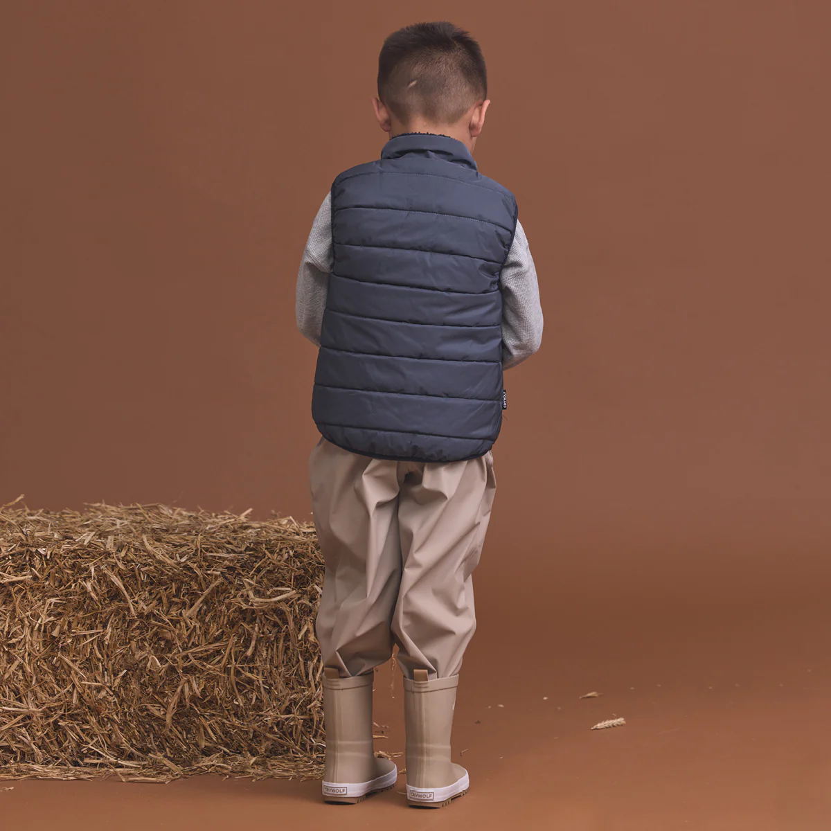 REVERSIBLE YETI VEST Ash Colourblock - Image 10