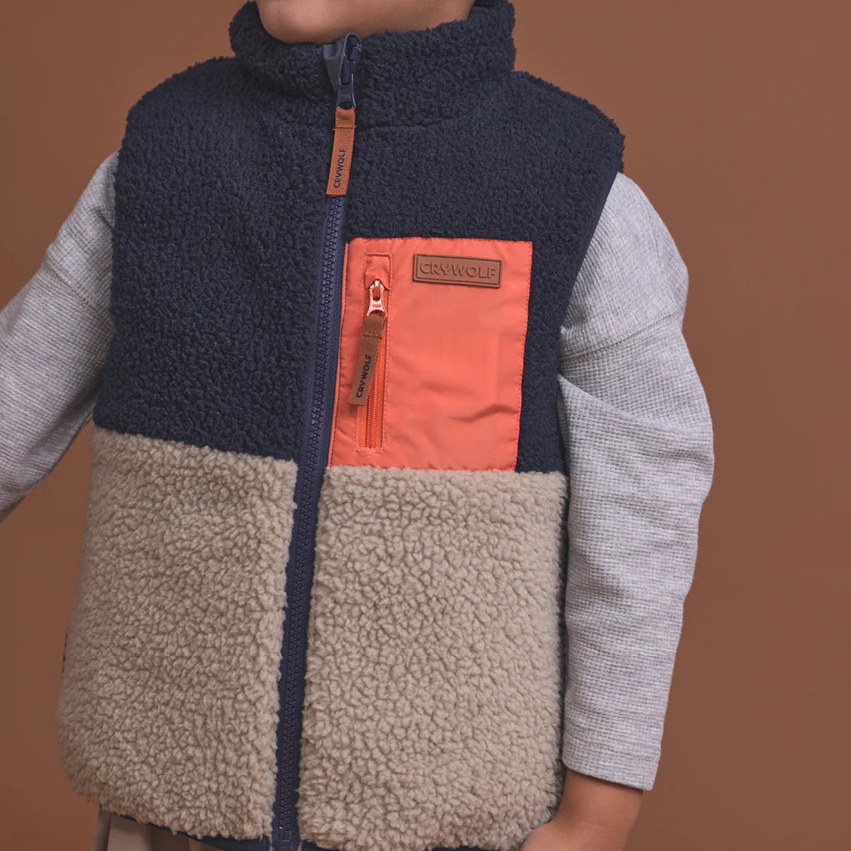 REVERSIBLE YETI VEST Ash Colourblock - Image 6