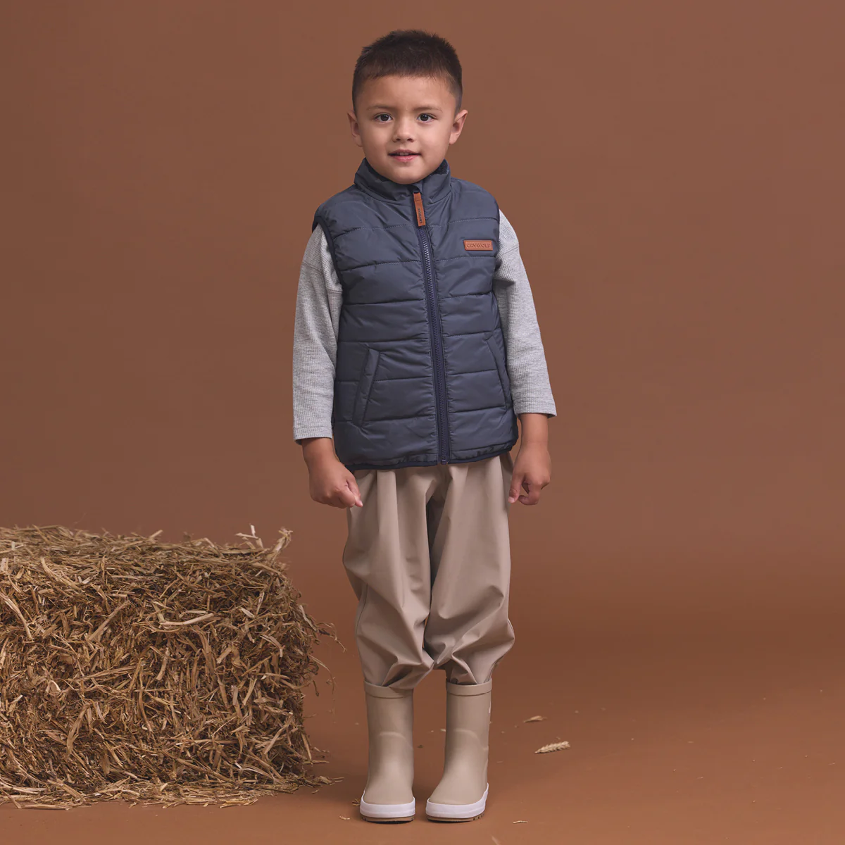 REVERSIBLE YETI VEST Ash Colourblock - Image 7