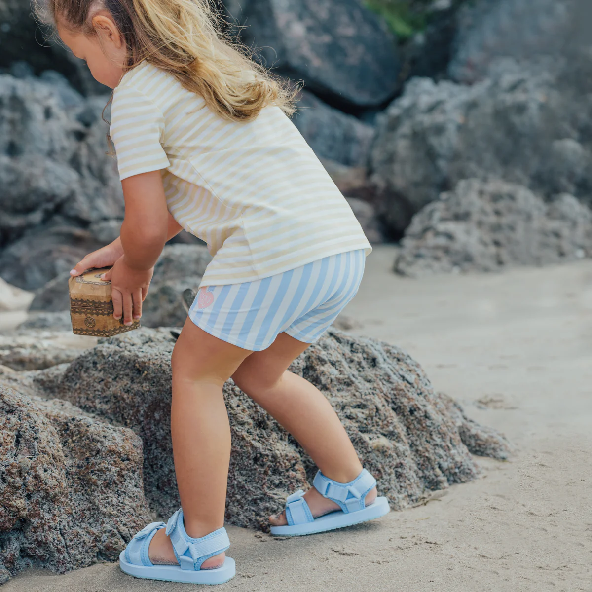 SWIM SHORT Sky Blue Stripe - Image 6