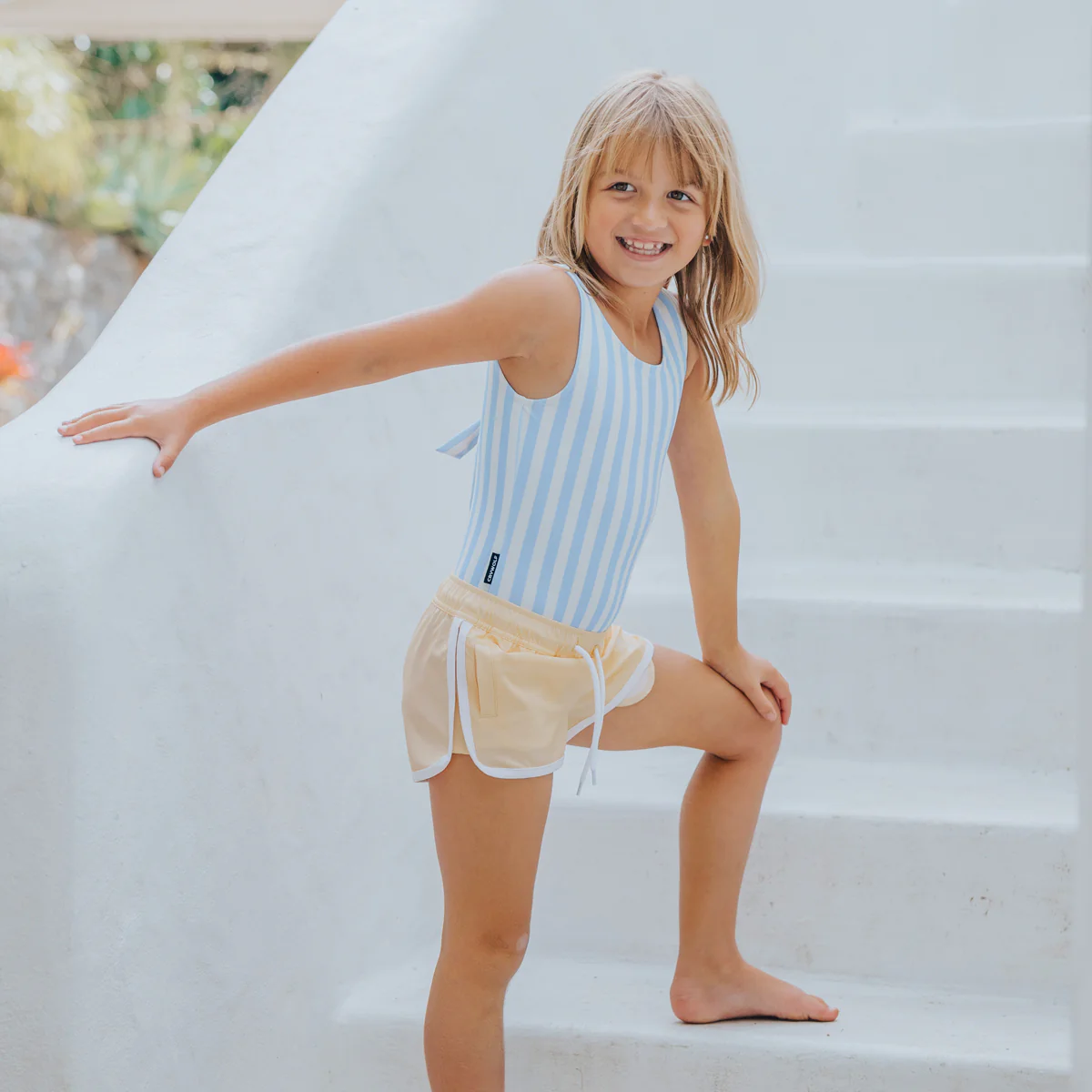 SWIMSUIT Sky Blue Stripe - Image 6